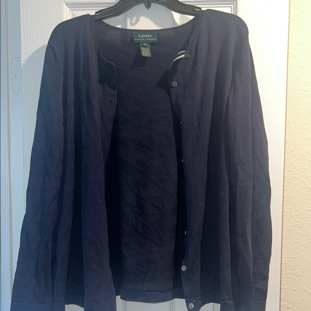 Lauren Ralph Lauren Midnight Blue Button-Up